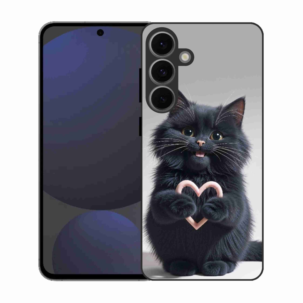 Gélový kryt mmCase na Samsung Galaxy S25 EFE - mačacia láska 3