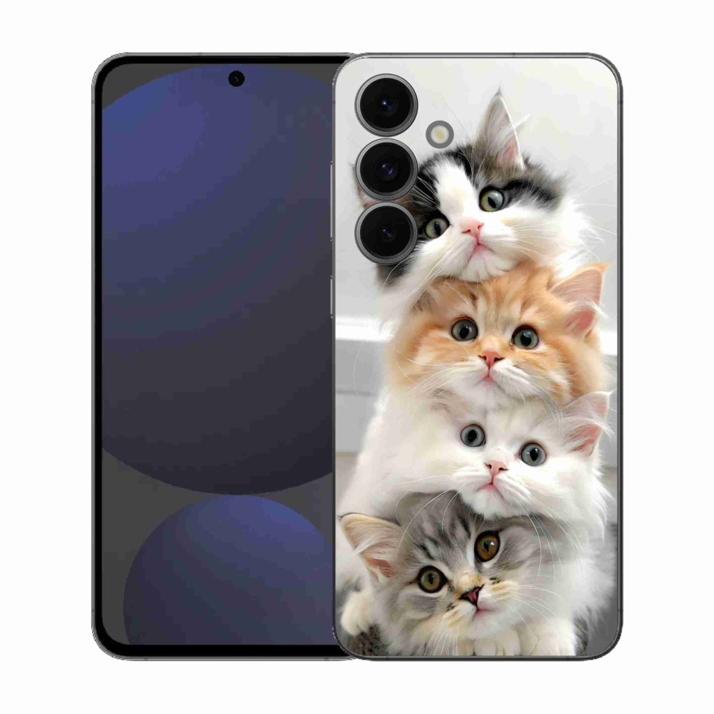 Gélový kryt mmCase na Samsung Galaxy S25 FE - mačacia partia