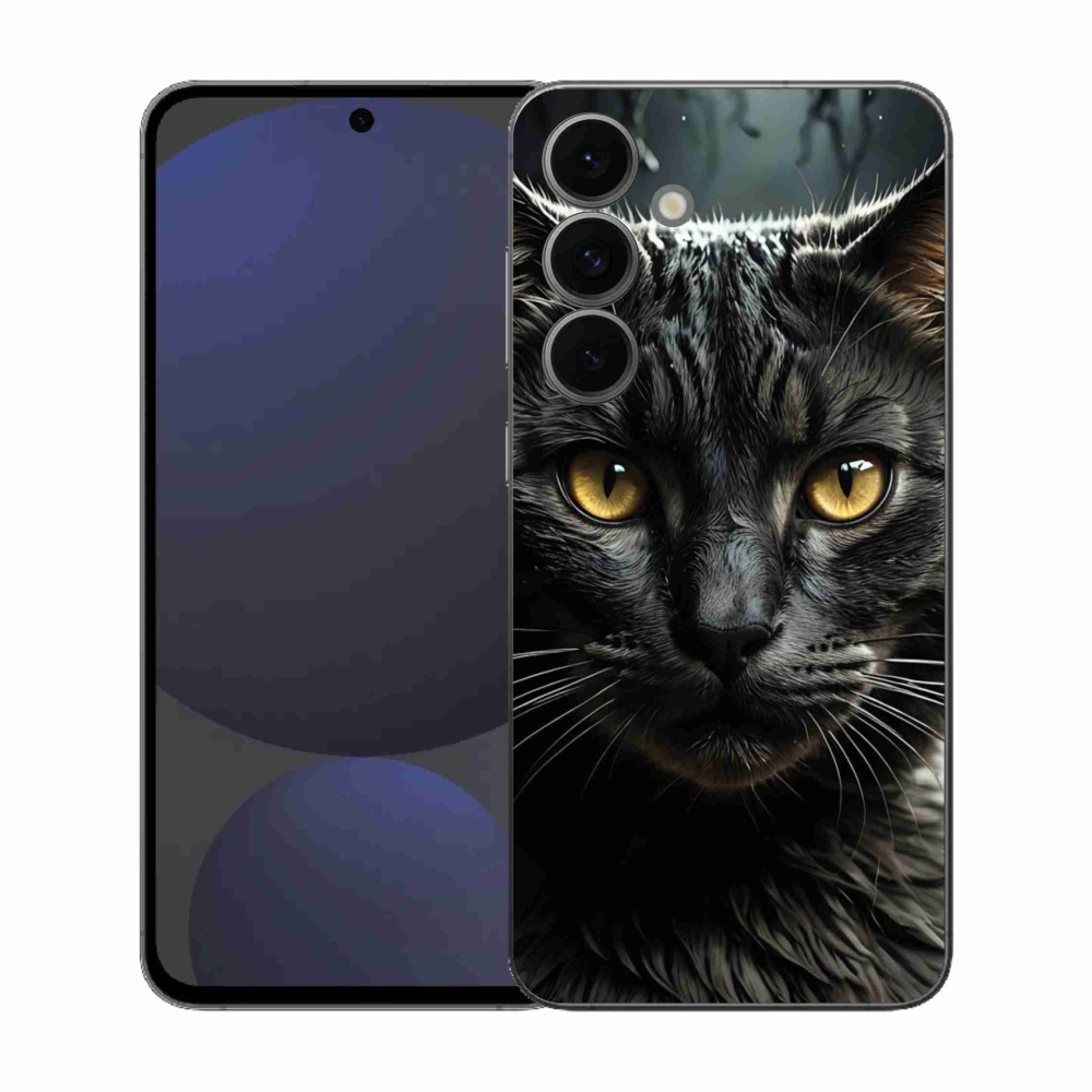 Gélový kryt mmCase na Samsung Galaxy S25 FE - mačacie pohľad 3