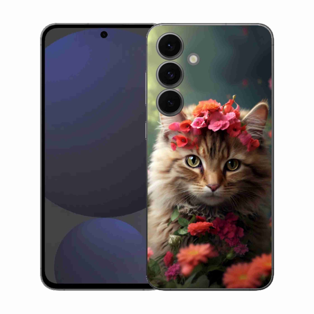 Gélový kryt mmCase na Samsung Galaxy S25 FE - mačacia princezná