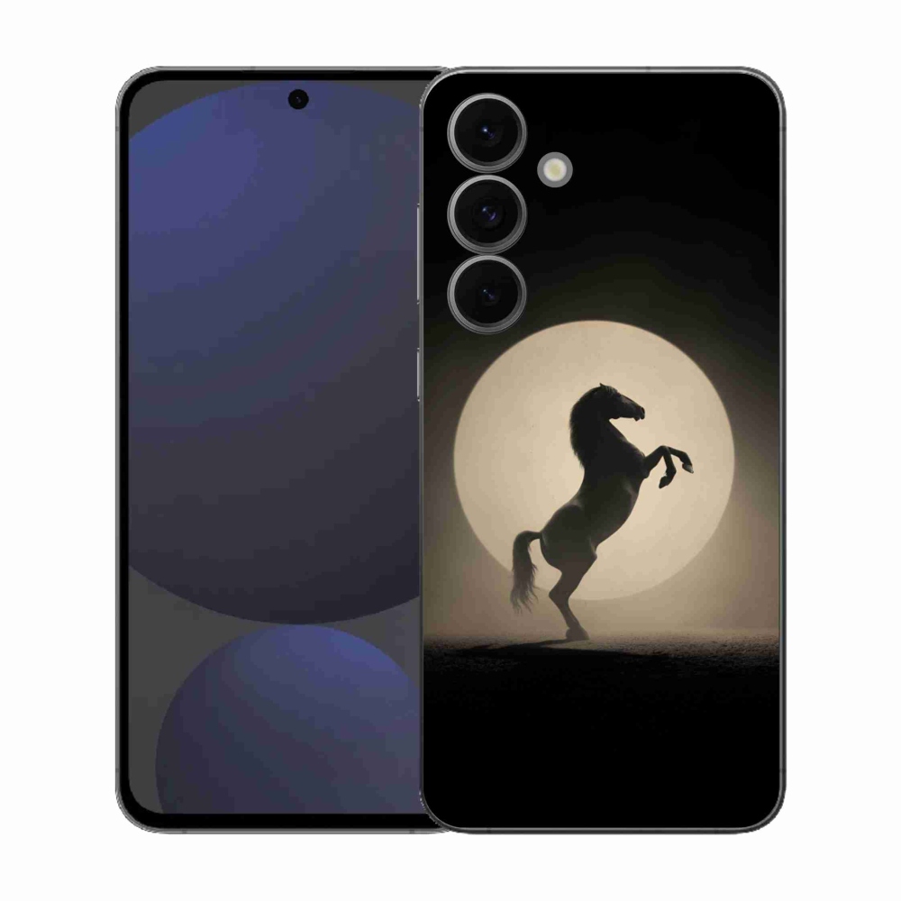 Gélový kryt mmCase na Samsung Galaxy S25 FE - kôň v siluete