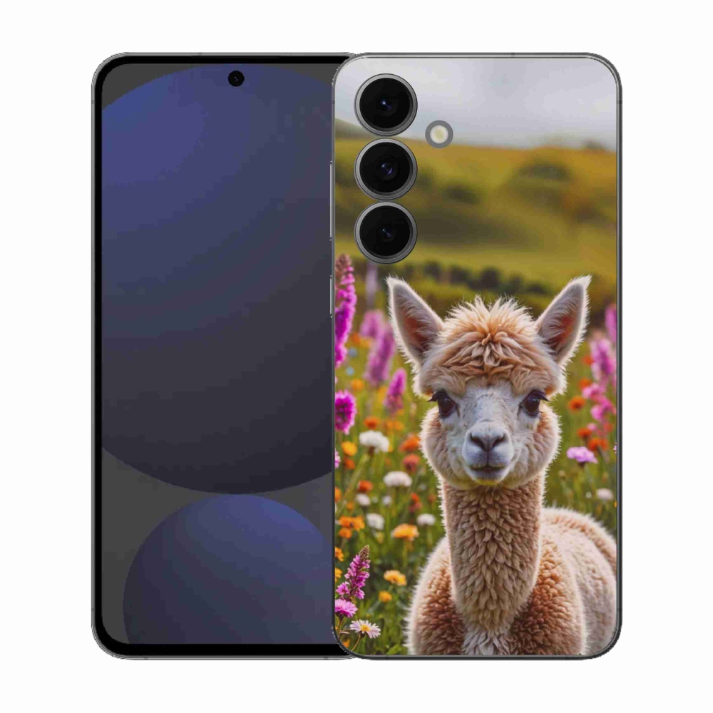 Gélový kryt mmCase na Samsung Galaxy S25 EFE - lama na lúke