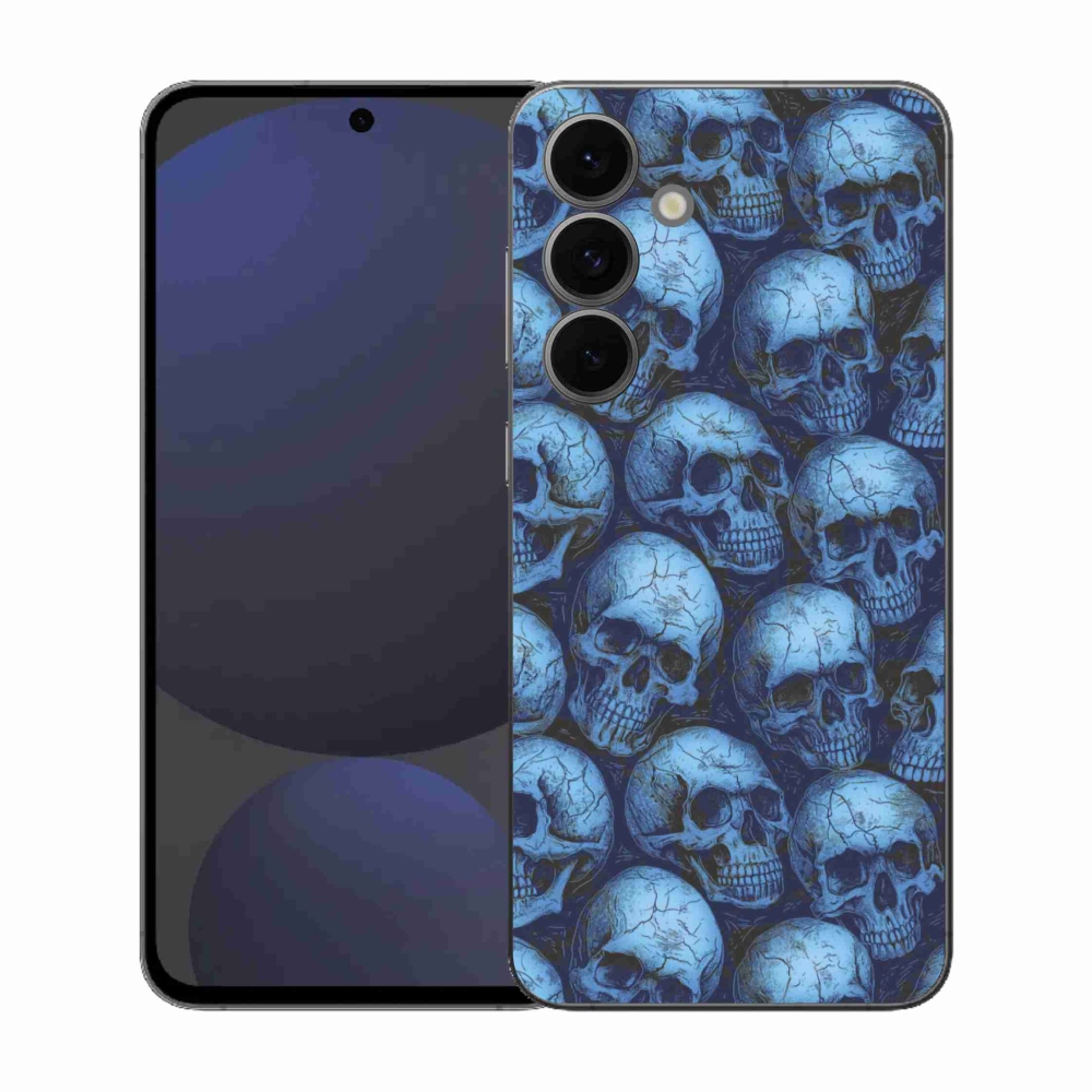 Gélový kryt mmCase na Samsung Galaxy S25 FE - lebky