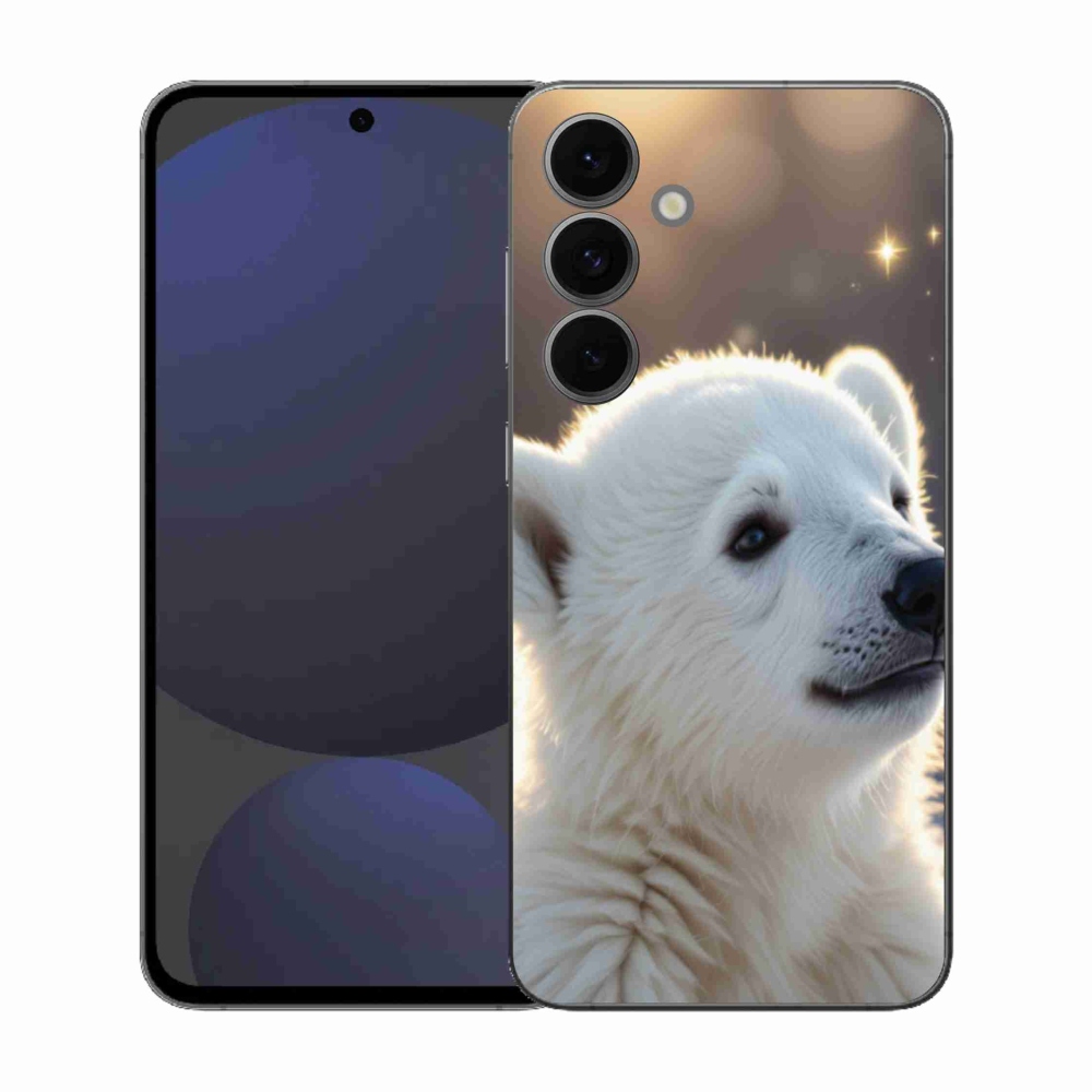 Gélový kryt mmCase na Samsung Galaxy S25 FE - ľadový medveď