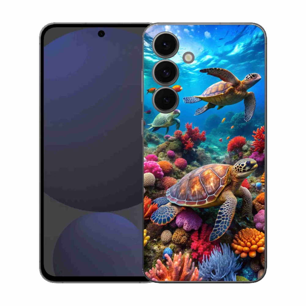Gélový kryt mmCase na Samsung Galaxy S25 FE - morský svet 2