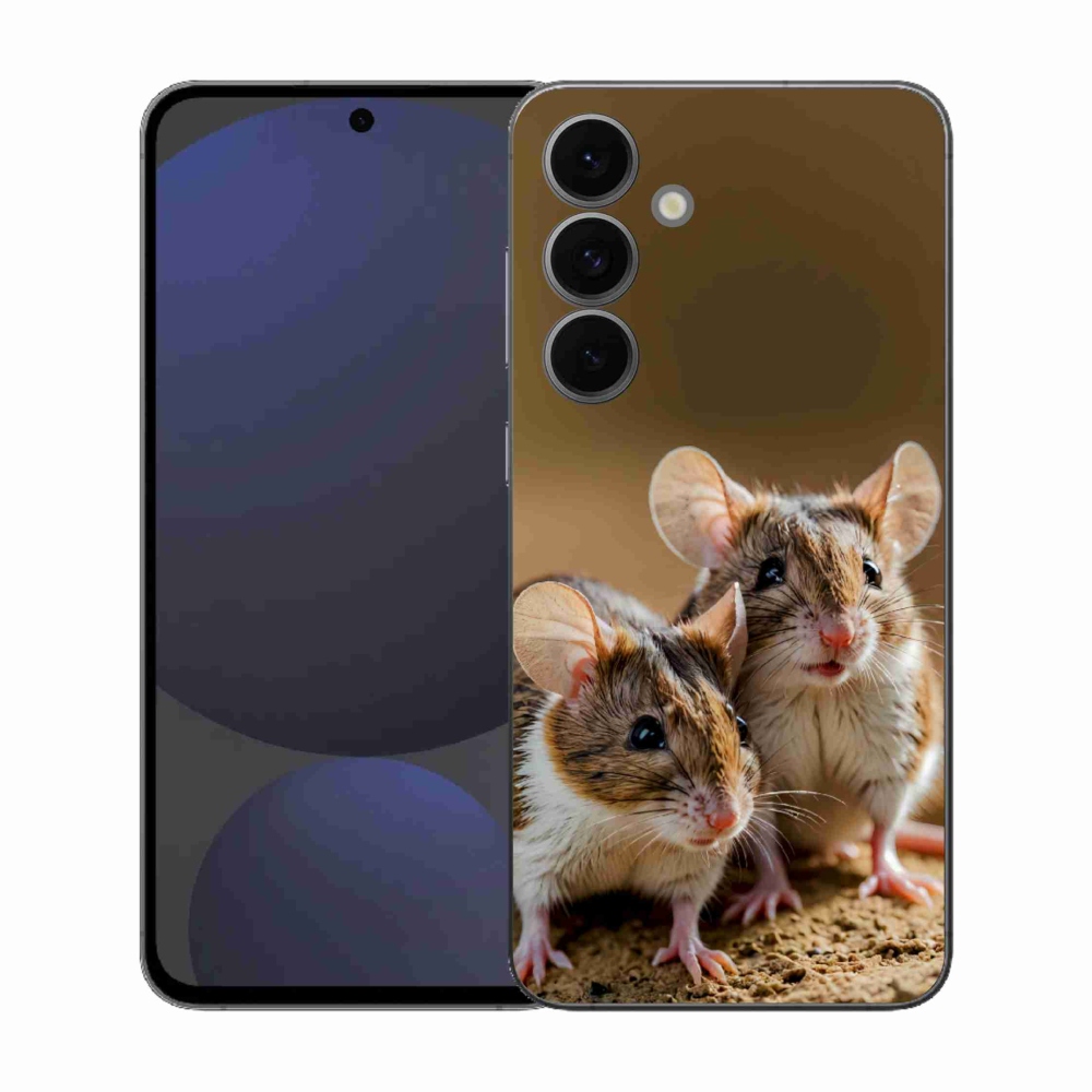 Gélový kryt mmCase na Samsung Galaxy S25 EFE - myší duo