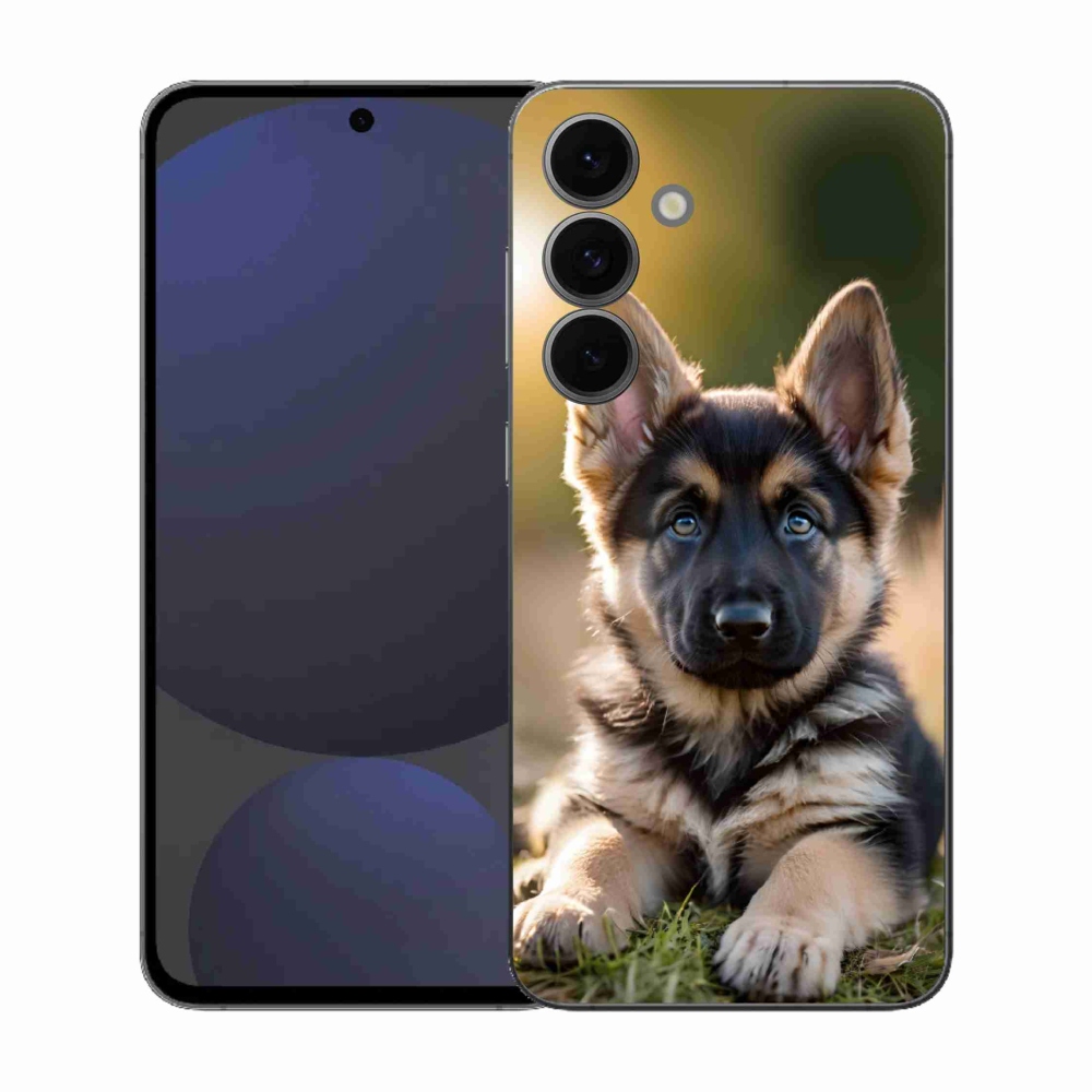 Gélový kryt mmCase na Samsung Galaxy S25 EFE - nemecký ovčiak v prírode