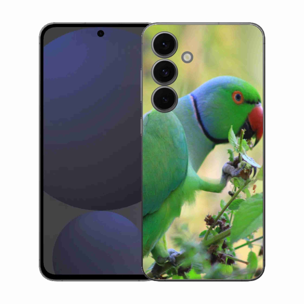 Gélový kryt mmCase na Samsung Galaxy S25 FE - papagáj alexandr