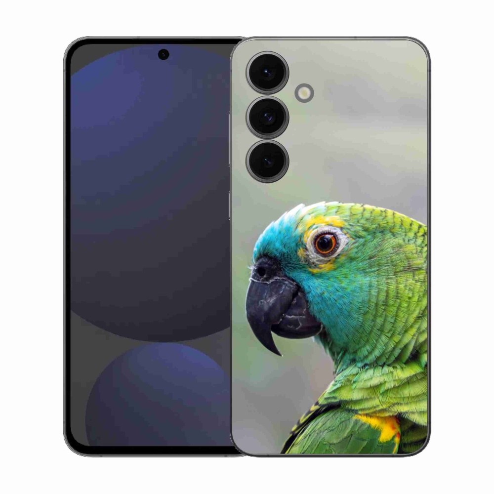 Gélový kryt mmCase na Samsung Galaxy S25 FE - papagáj amazoňan