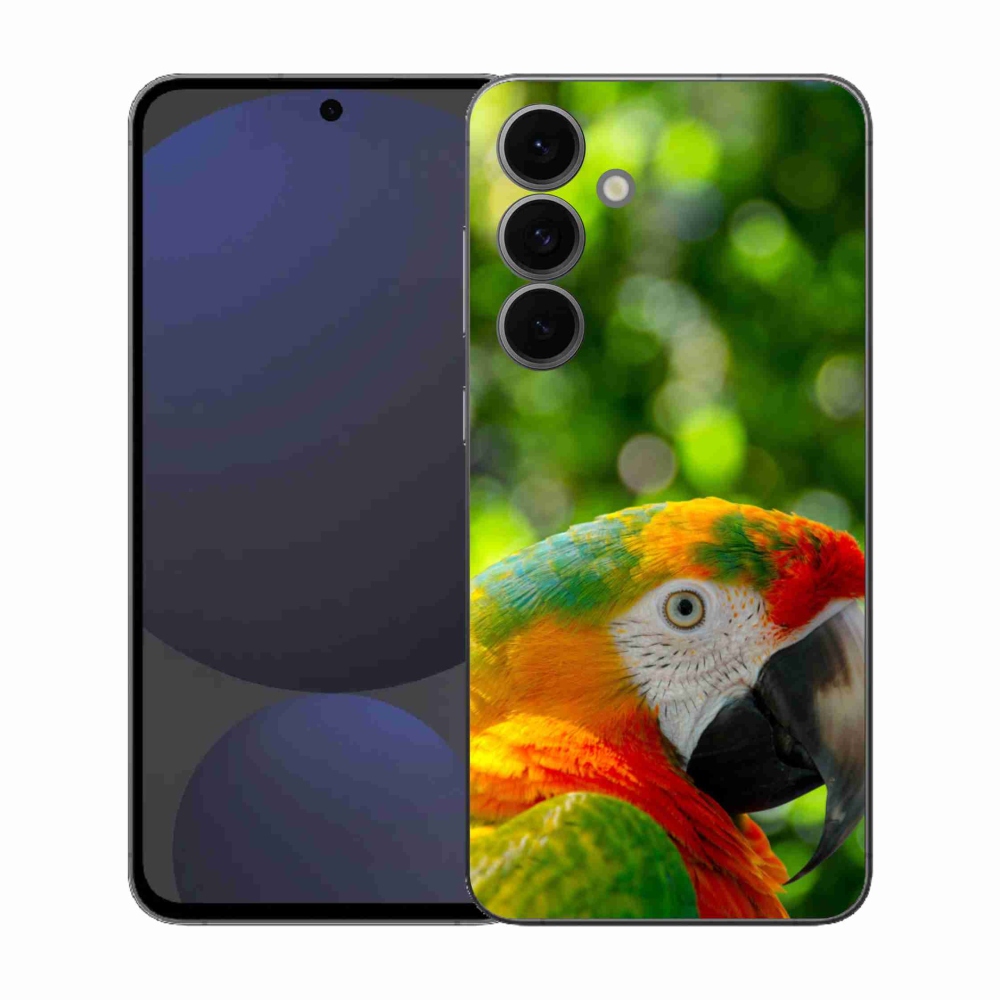 Gélový kryt mmCase na Samsung Galaxy S25 FE - papagáj ara 3