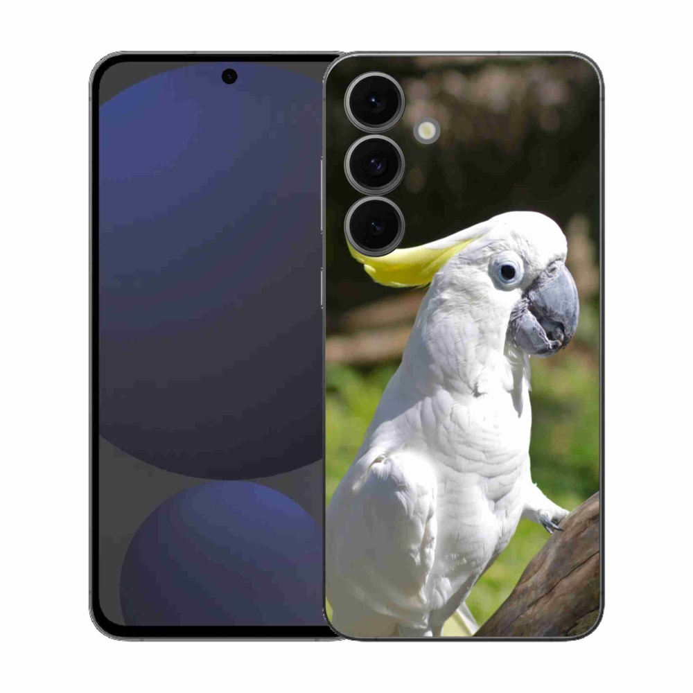 Gélový kryt mmCase na Samsung Galaxy S25 FE - papagáj kakadu 2