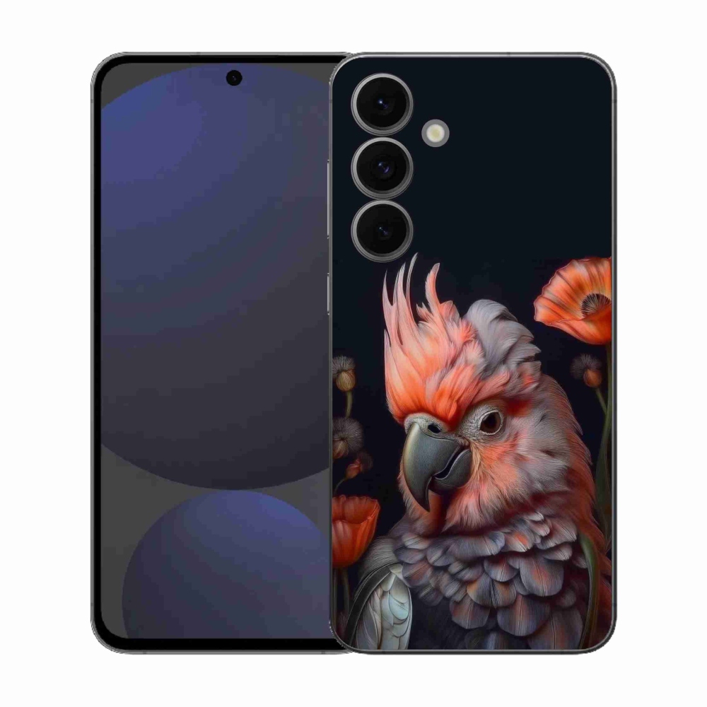 Gélový kryt mmCase na Samsung Galaxy S25 EFE - papagáj kakadu vo farbách