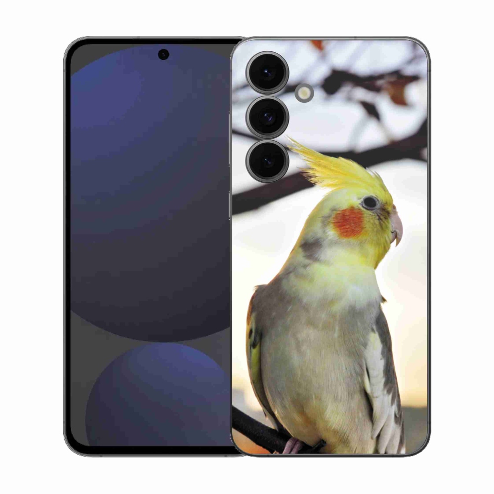 Gélový kryt mmCase na Samsung Galaxy S25 FE - papagáj korela