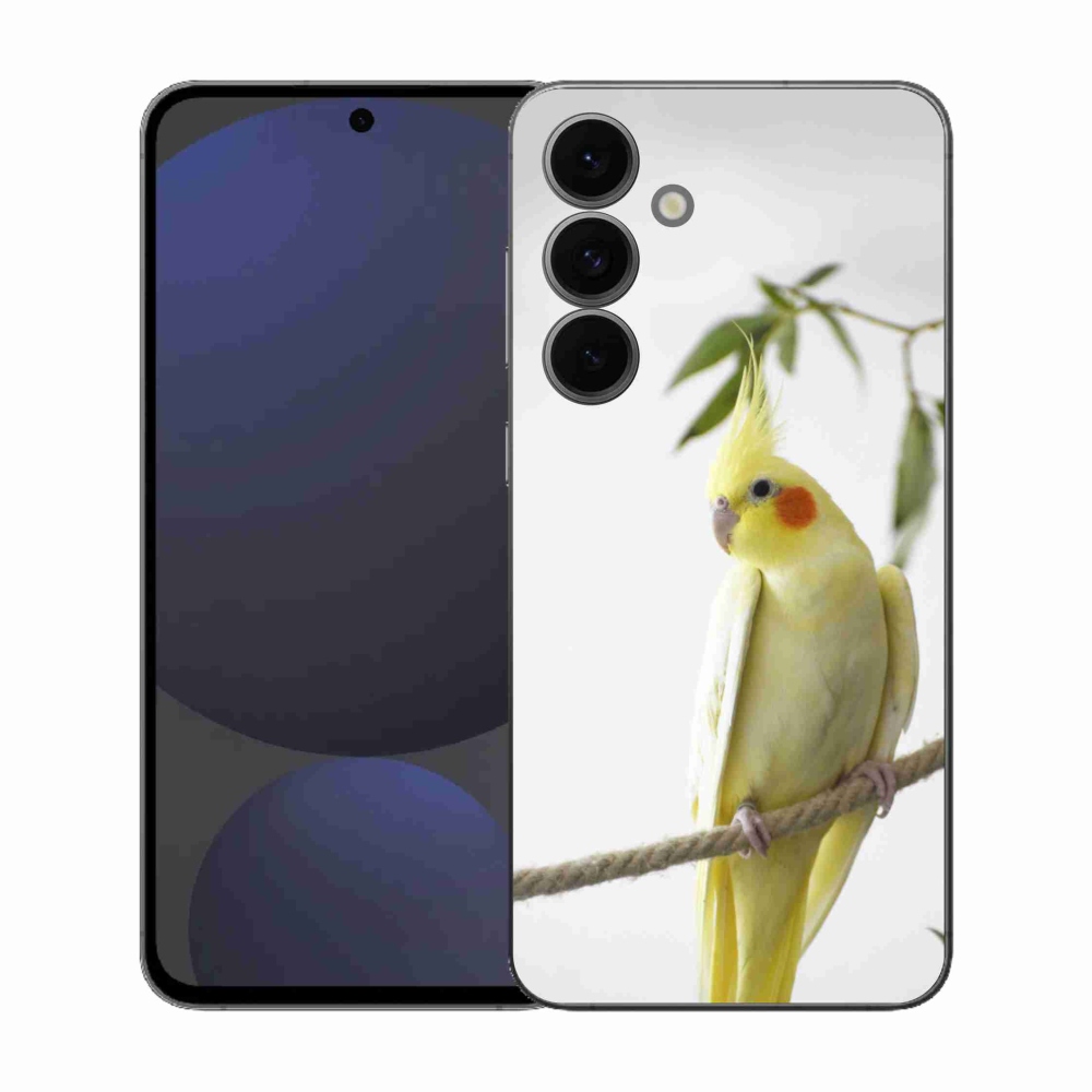 Gélový kryt mmCase na Samsung Galaxy S25 EFE - papagáj korela chocholatá