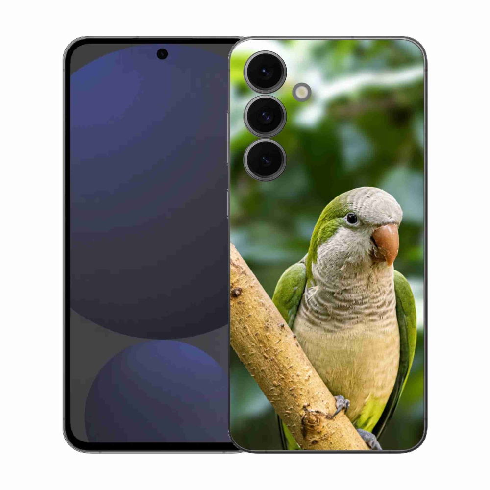 Gélový kryt mmCase na Samsung Galaxy S25 FE - papagáj mníšok