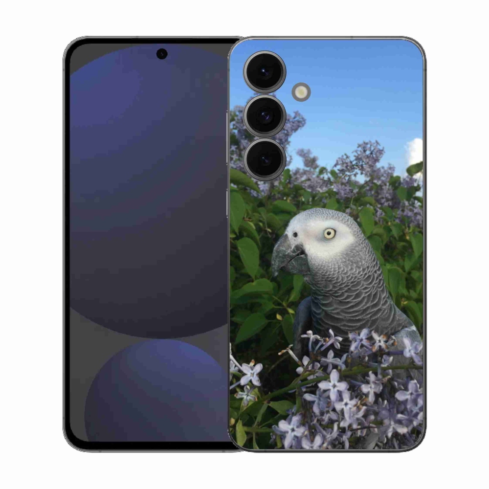 Gélový kryt mmCase na Samsung Galaxy S25 FE - papagáj žako