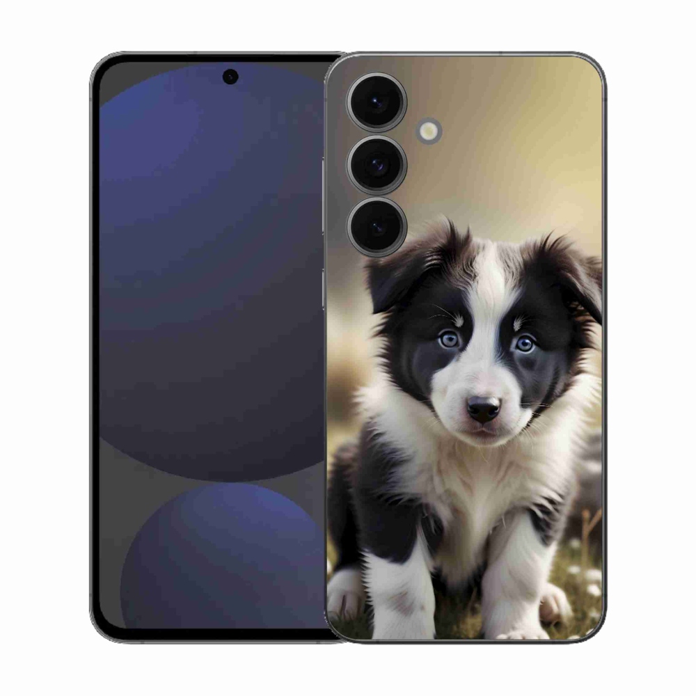 Gélový kryt mmCase na Samsung Galaxy S25 EFE - roztomilá border kólia