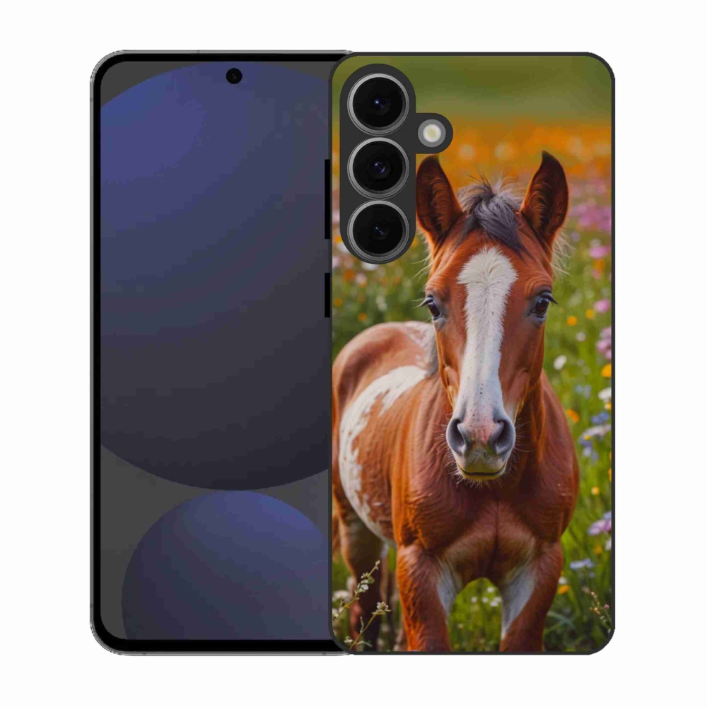 Gélový kryt mmCase na Samsung Galaxy S25 EFE - roztomilé žriebä