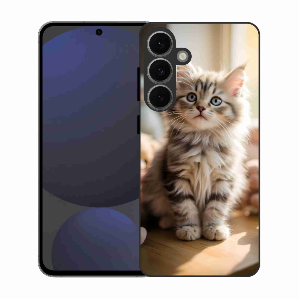 Gélový kryt mmCase na Samsung Galaxy S25 EFE - roztomilé mačiatko 10