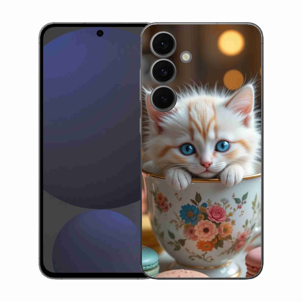 Gélový kryt mmCase na Samsung Galaxy S25 FE - roztomilé mačiatko 6