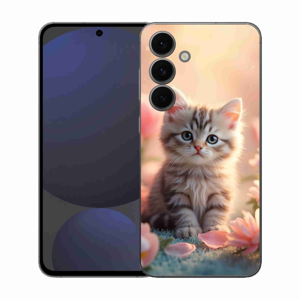 Gélový kryt mmCase na Samsung Galaxy S25 FE - roztomilé mačiatko 8