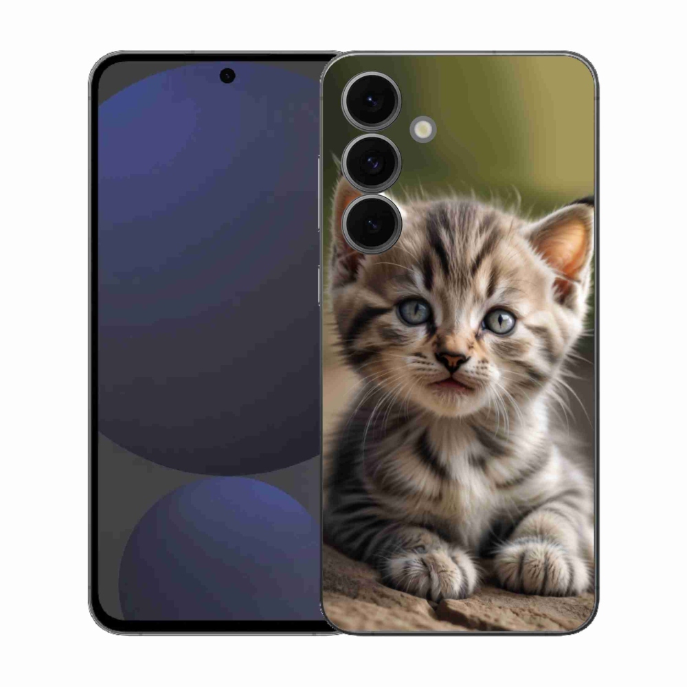 Gélový kryt mmCase na Samsung Galaxy S25 FE - roztomilé mačiatko 9