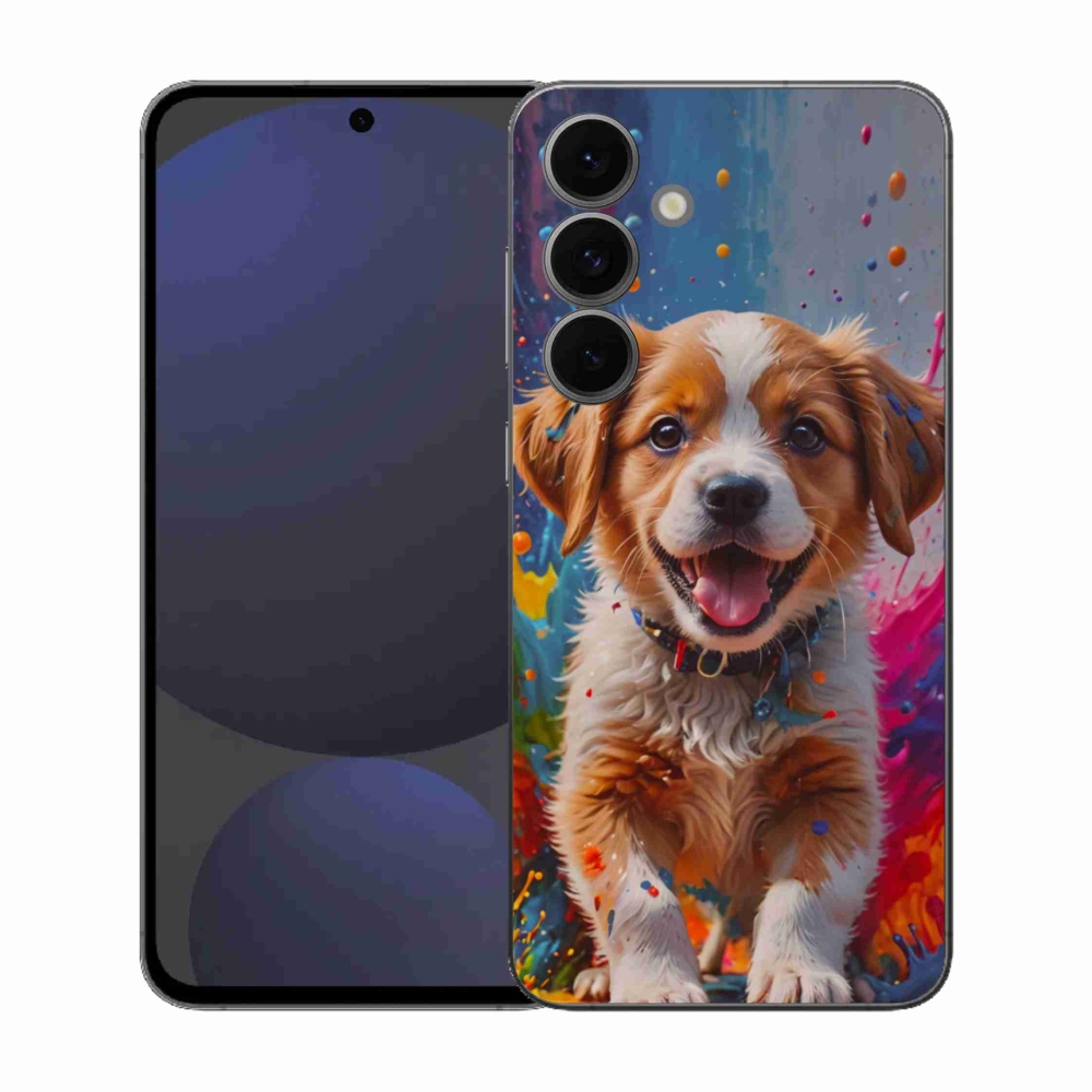 Gélový kryt mmCase na Samsung Galaxy S25 FE - roztomilé šteňa 3