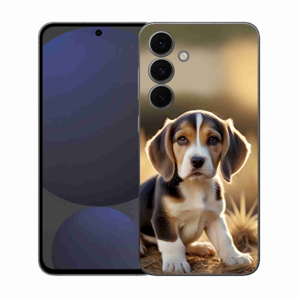 Gélový kryt mmCase na Samsung Galaxy S25 EFE - roztomilý bígl
