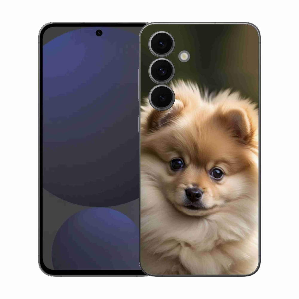 Gélový kryt mmCase na Samsung Galaxy S25 EFE - roztomilý pomeranian 2