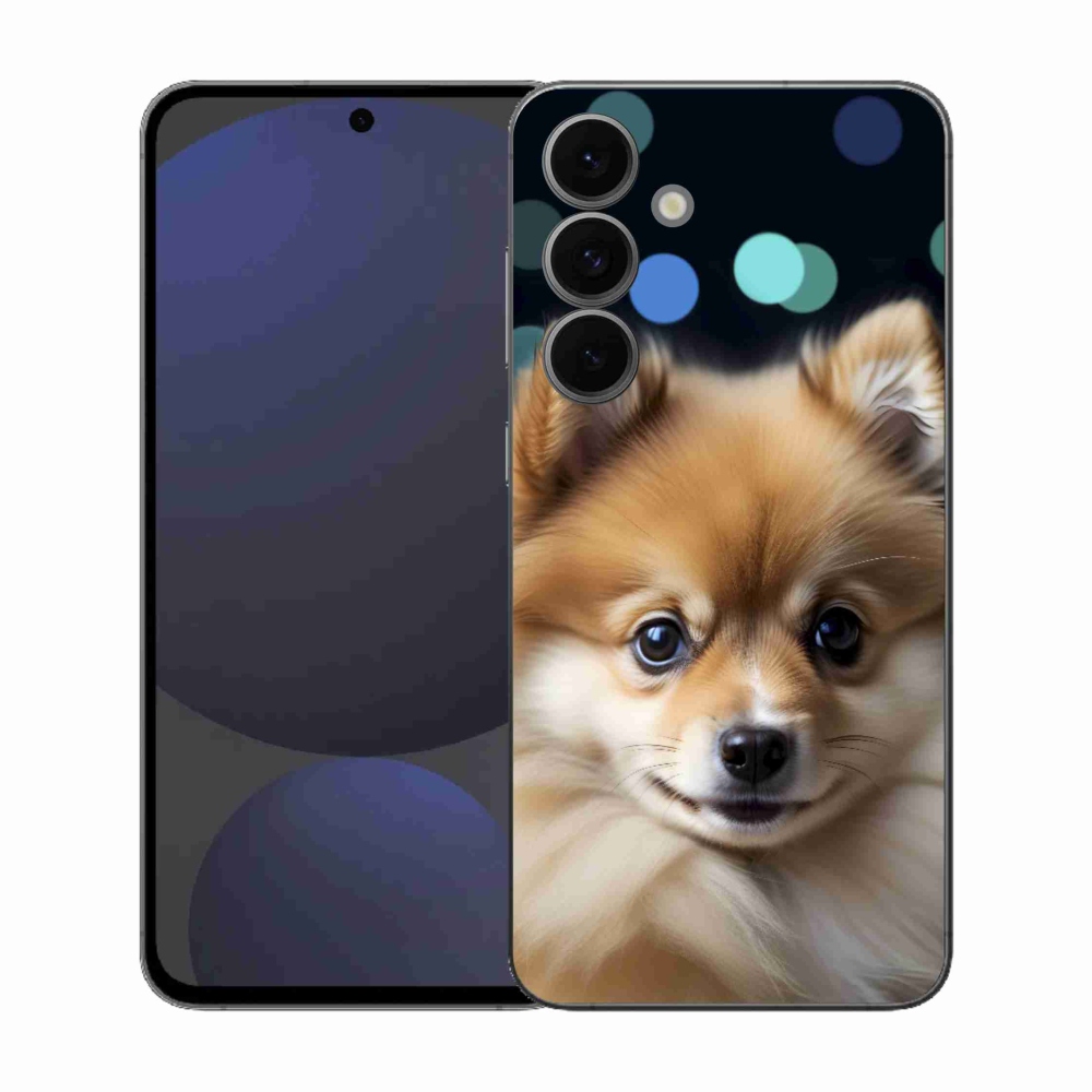 Gélový kryt mmCase na Samsung Galaxy S25 EFE - roztomilý pomeranian