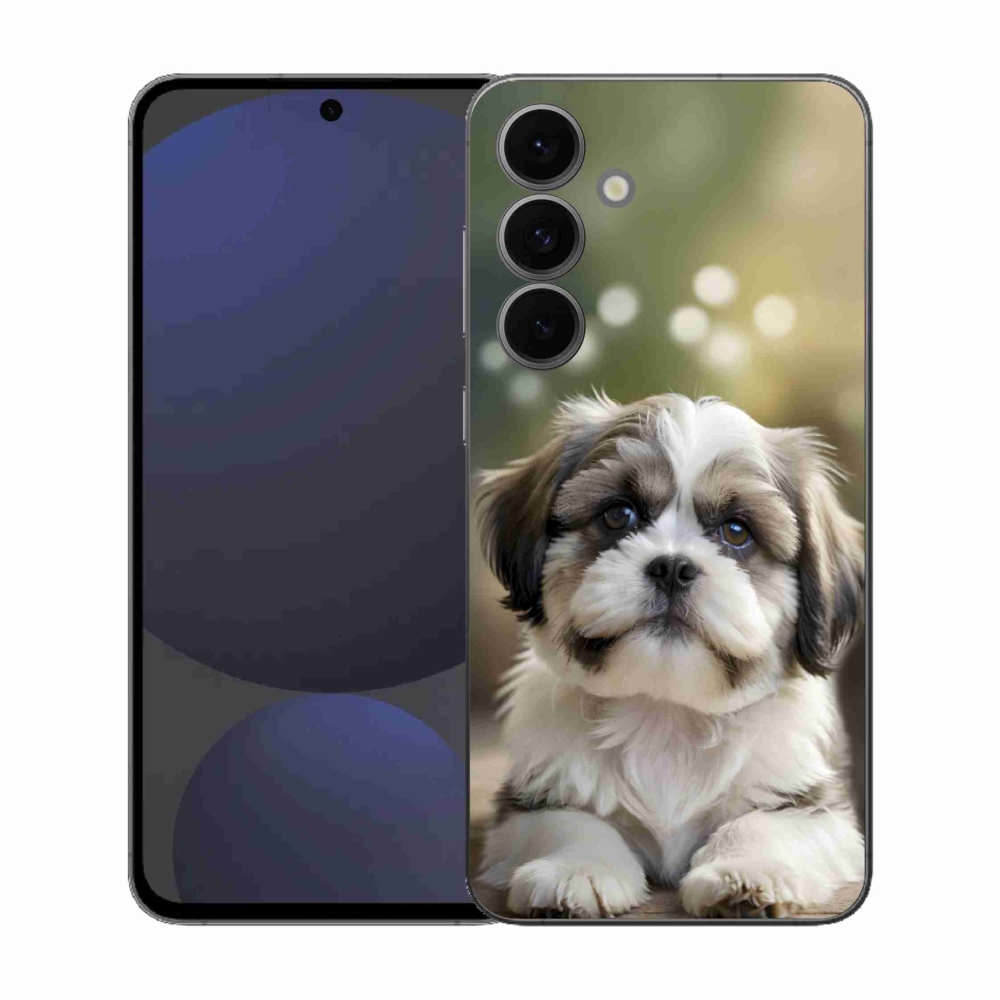 Gélový kryt mmCase na Samsung Galaxy S25 EFE - roztomilý shih-tzu