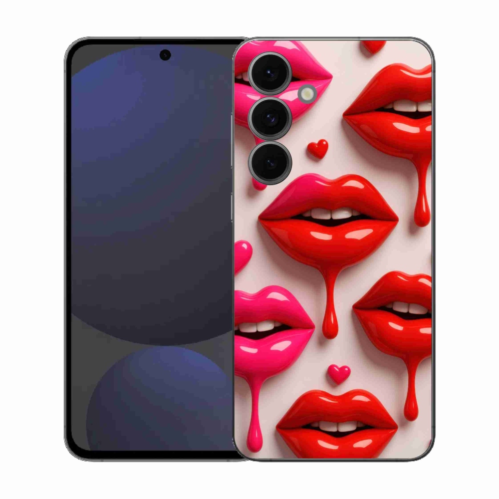 Gélový kryt mmCase na Samsung Galaxy S25 FE - pery 2