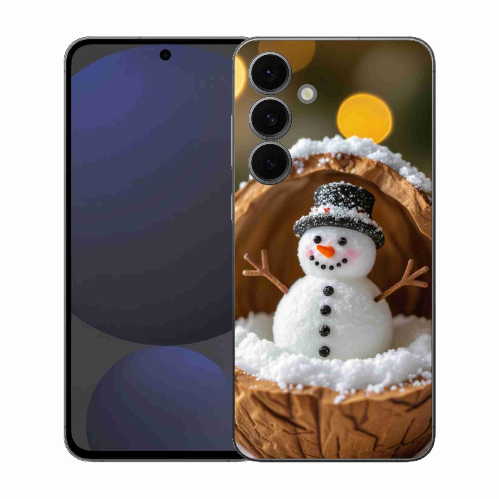 Gélový kryt mmCase na Samsung Galaxy S25 FE - snehuliak 4