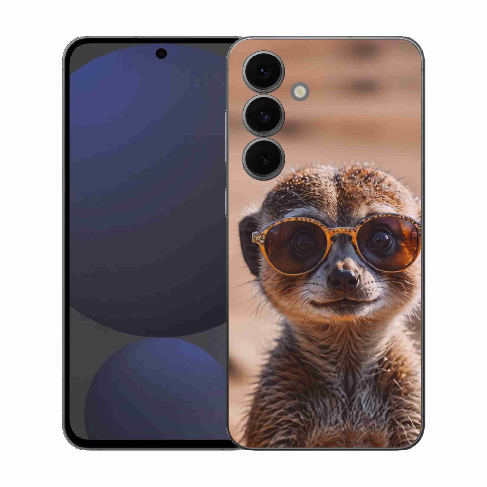 Gélový kryt mmCase na Samsung Galaxy S25 FE - štýlová surikata