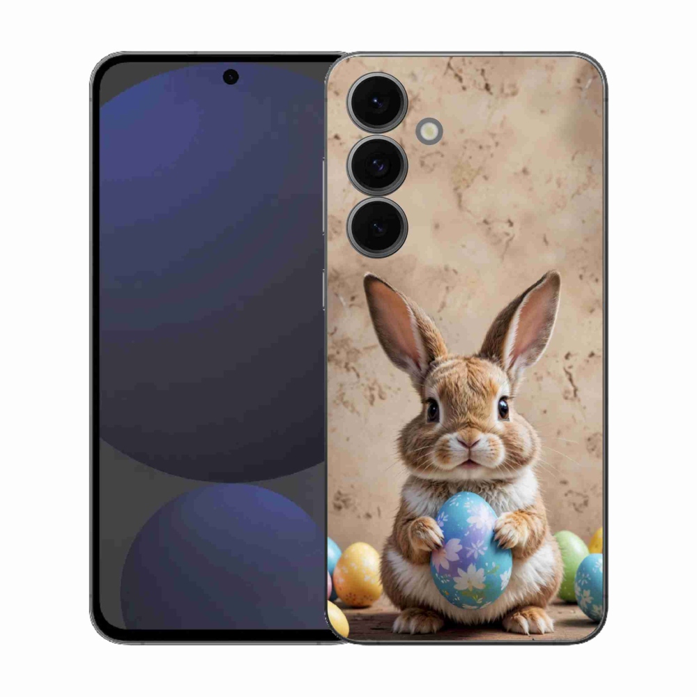 Gélový kryt mmCase na Samsung Galaxy S25 EFE - veľkonočný zajačik