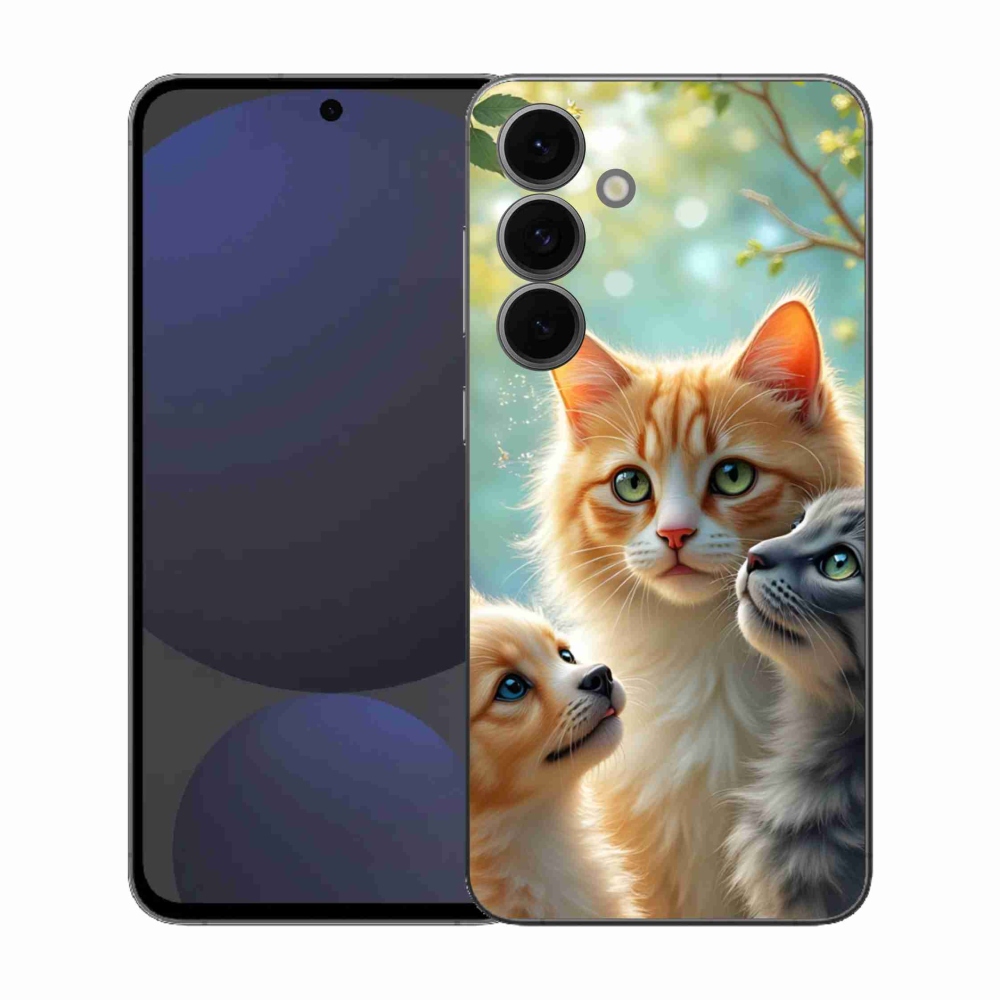 Gélový kryt mmCase na Samsung Galaxy S25 FE - zvieracie priateľstvo 2