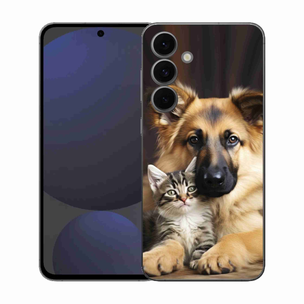 Gélový kryt mmCase na Samsung Galaxy S25 FE - zvieracie priateľstvo