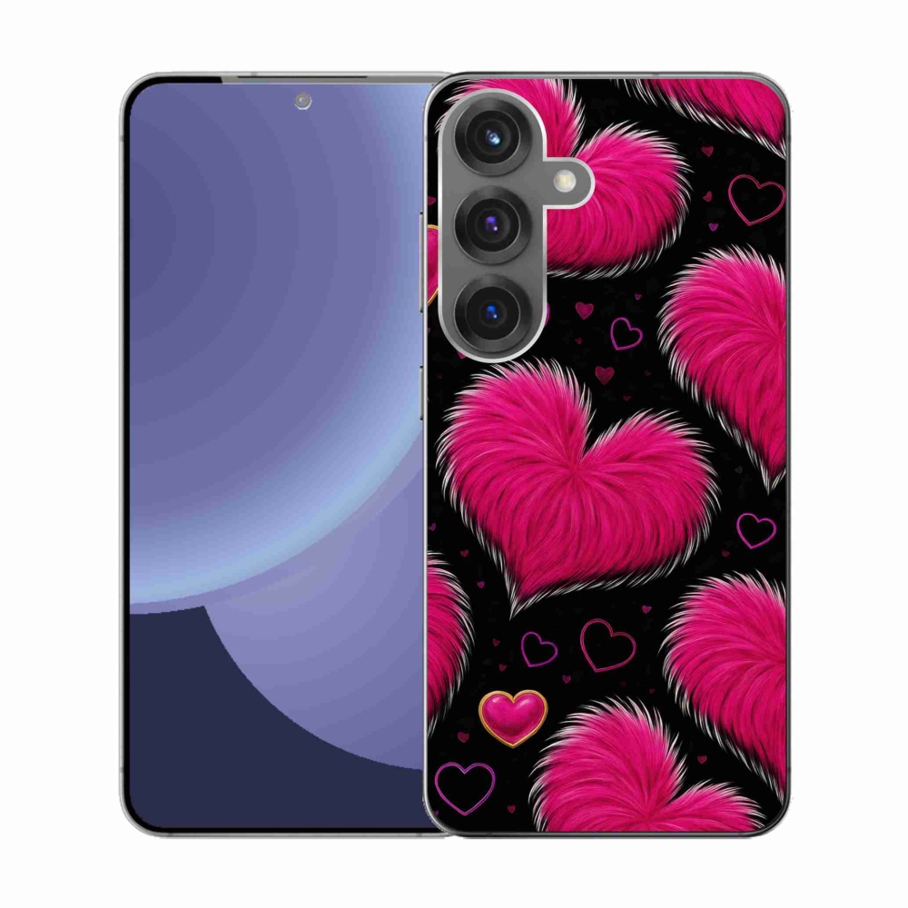 Gélový kryt mmCase na Samsung Galaxy S25 - hebké srdce