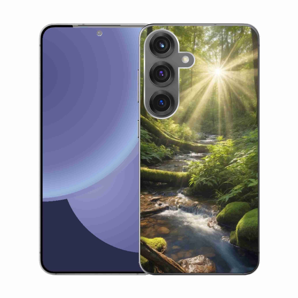 Gélový kryt mmCase na Samsung Galaxy S25 - hlbina lesa