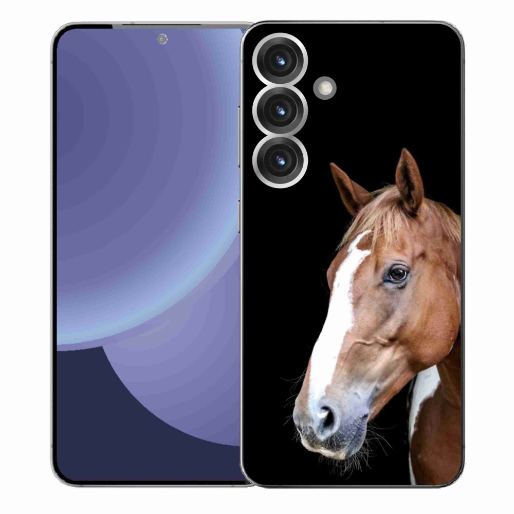 Gélový kryt mmCase na Samsung Galaxy S25+ - hnedý kôň 3