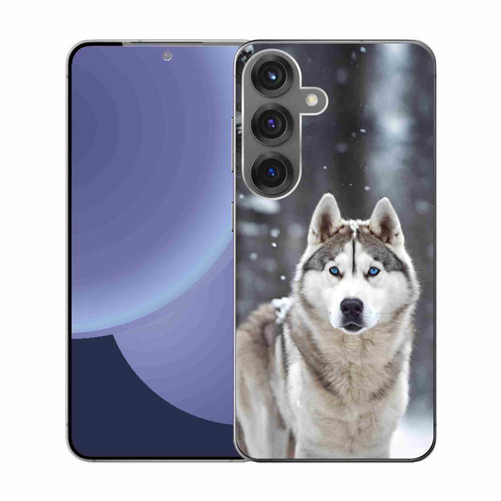 Gélový kryt mmCase na Samsung Galaxy S25 - husky 2