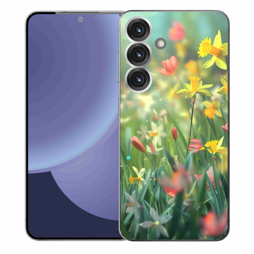 Gélový kryt mmCase na Samsung Galaxy S25+ - jarné kvety