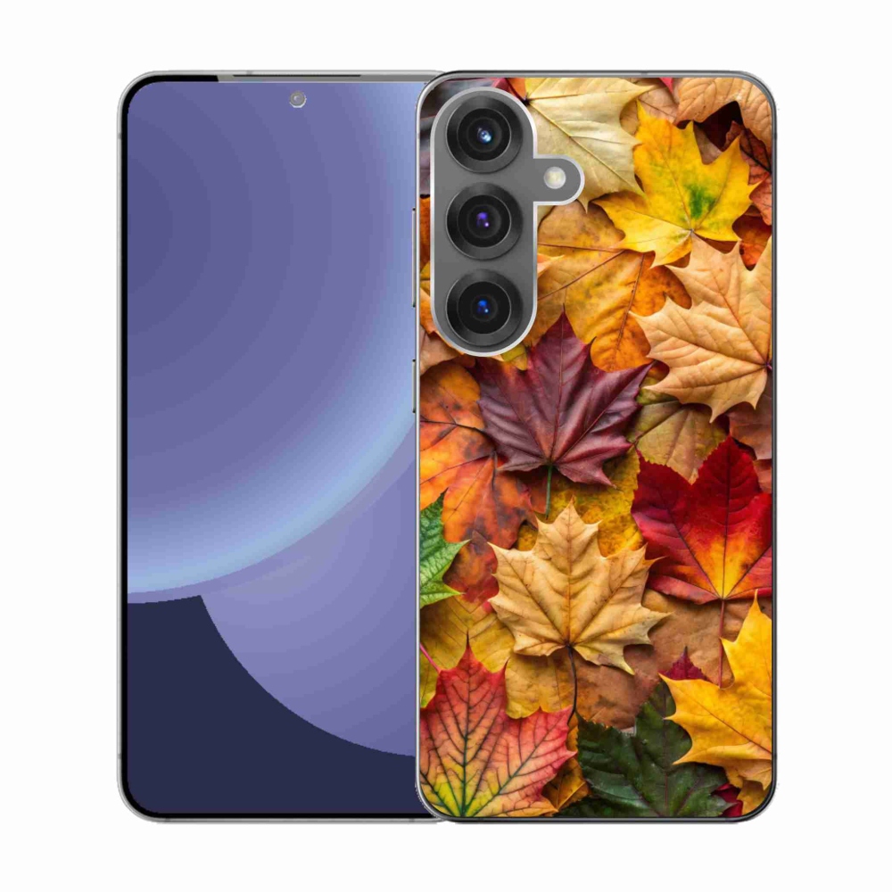Gélový kryt mmCase na Samsung Galaxy S25 - javorové listy 2