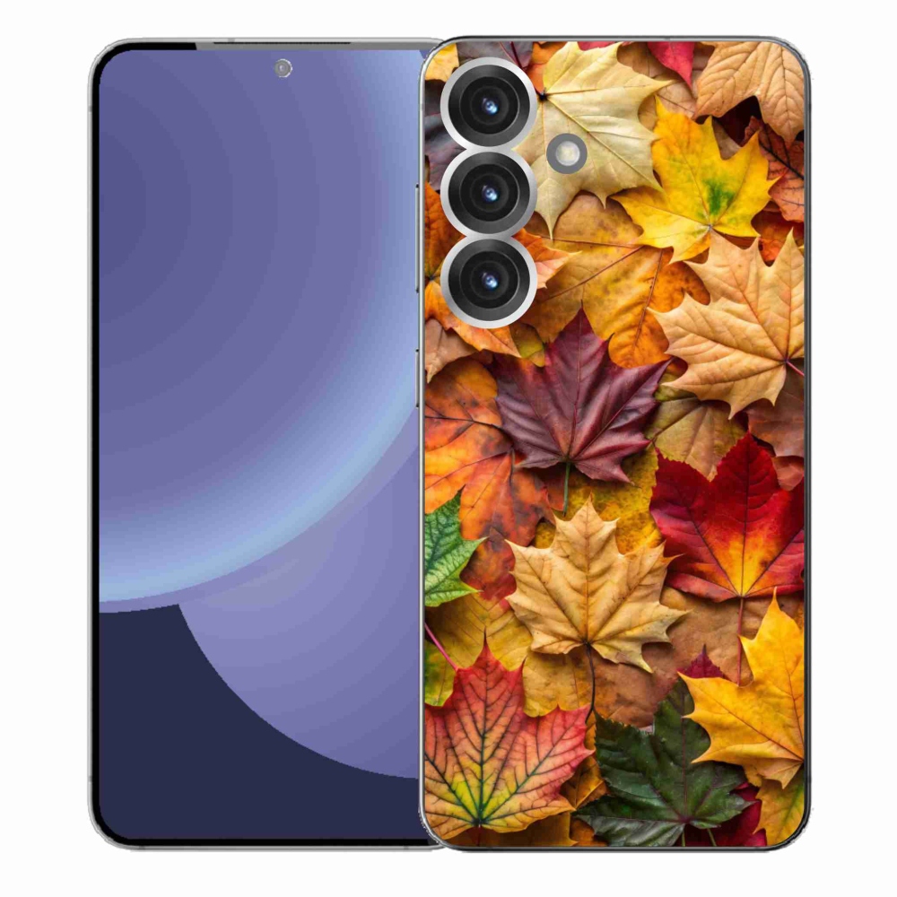 Gélový kryt mmCase na Samsung Galaxy S25+ - javorové listy 2