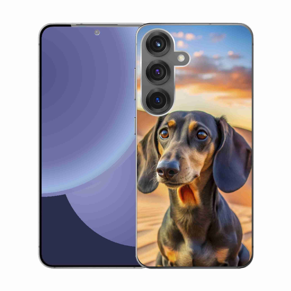 Gélový kryt mmCase na Samsung Galaxy S25 - jazvečík 3