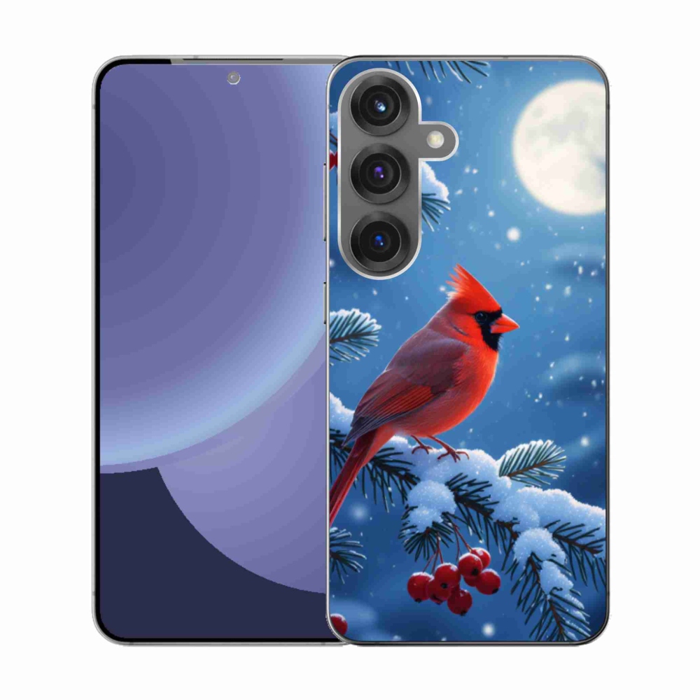 Gélový kryt mmCase na Samsung Galaxy S25 - kardinál červený