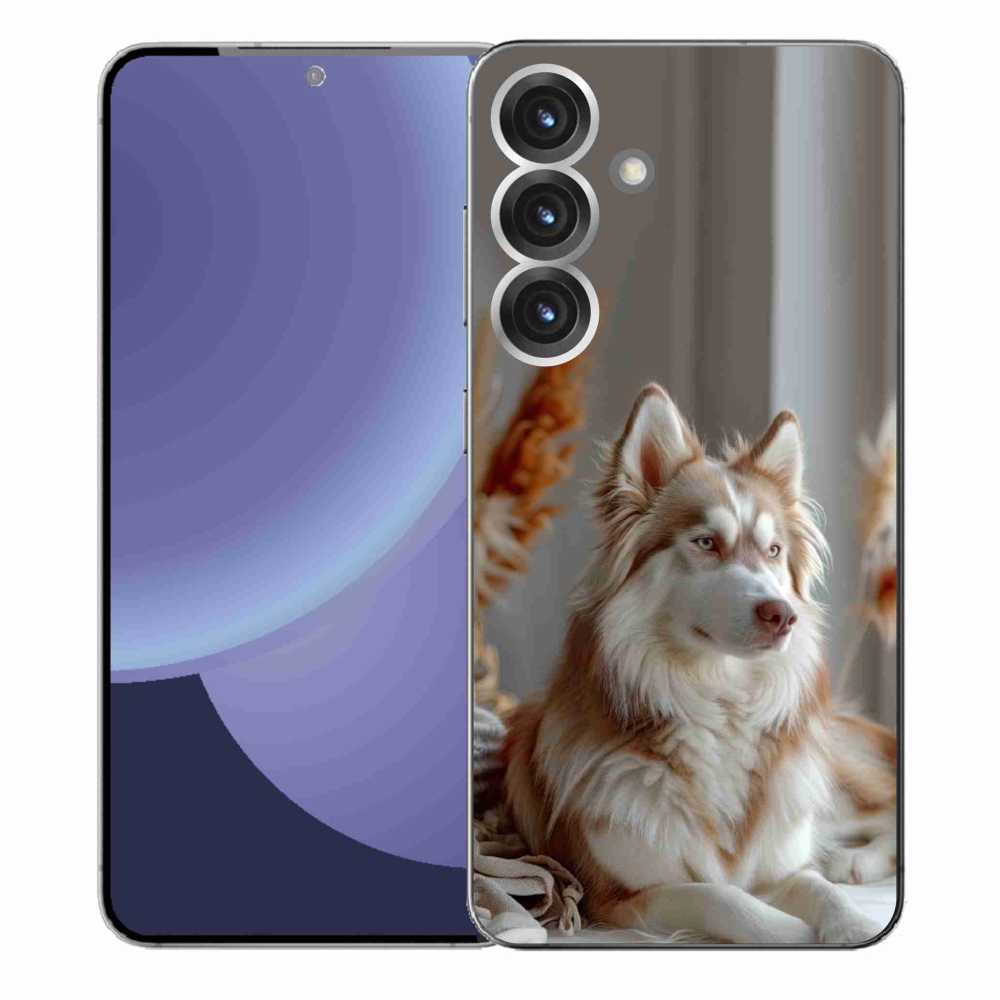 Gélový kryt mmCase na Samsung Galaxy S25+ - pokojný sibírsky husky