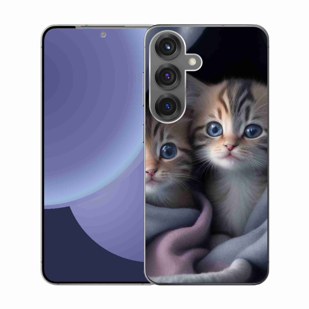 Gélový kryt mmCase na Samsung Galaxy S25 - mačacie duo 2