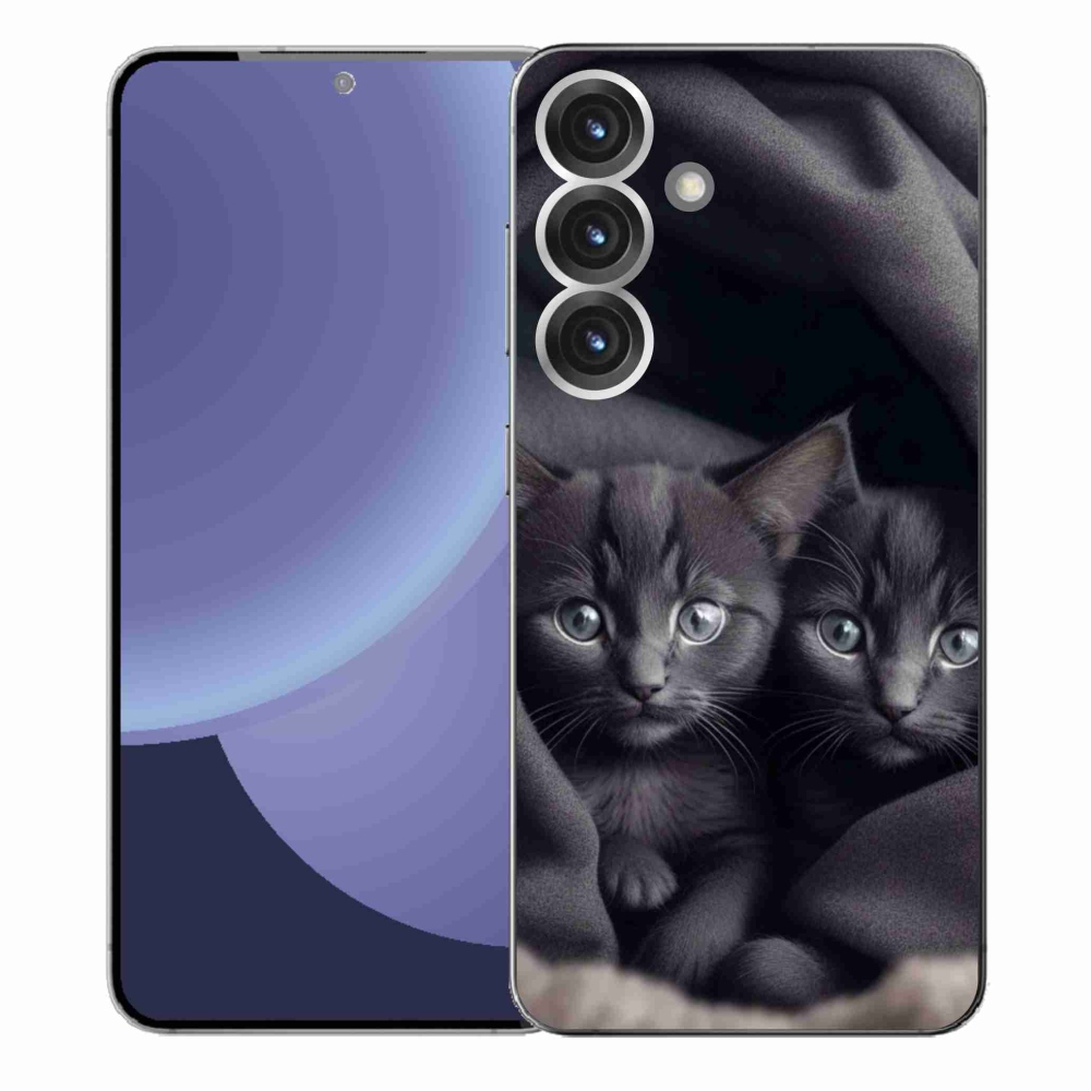 Gélový kryt mmCase na Samsung Galaxy S25+ - mačacie duo