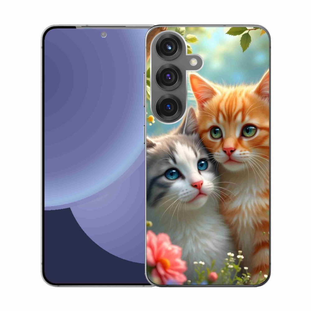 Gélový kryt mmCase na Samsung Galaxy S25 - mačacia láska 2